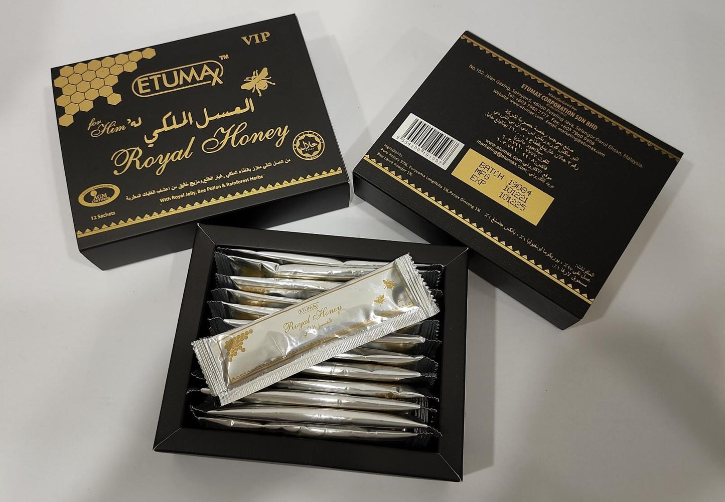 ETUMAX MIEL 12 SACHETS DE 20G